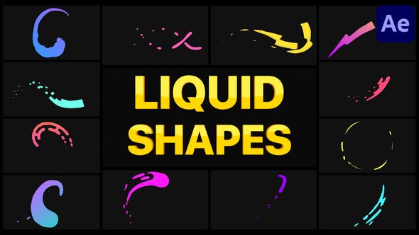Videohive Liquid Shapes | After Effects 36249691