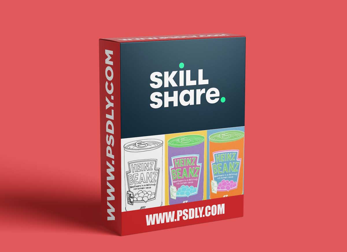 Pop Art Illustration with Line Drawing & Texture: Adobe Photoshop Basics