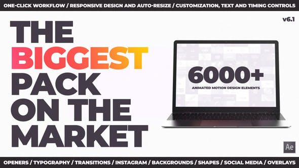 Videohive - 6-in-1 Graphics Pack // 6000+ Elements V6.1 - 24321544