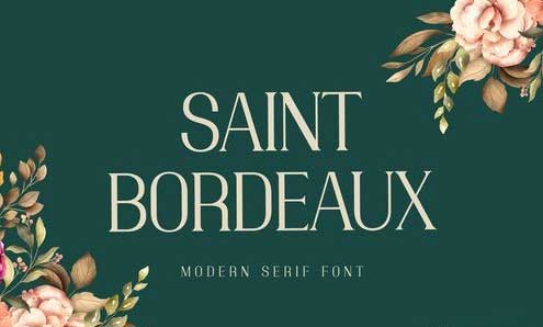 Saint Bordeaux Serif Display Font