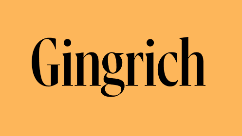 Gingrich Font Family Font