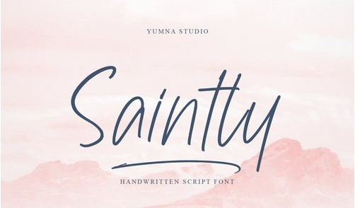 Saintley - handwritten Font