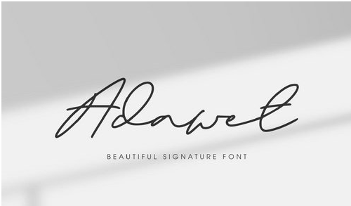 Adawet - Beautiful Signature Font