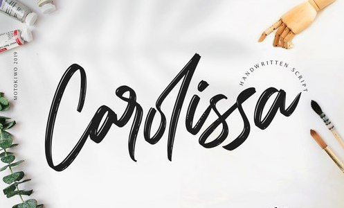 CM - Carolissa, Handwritten Brush Script 3823397