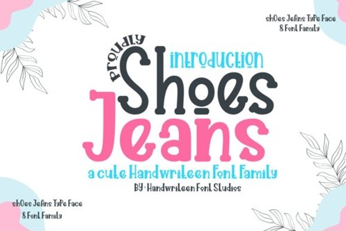 Shoes Jeans Font