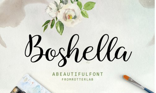 Boshella Script Font
