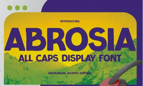 ABROSIA - All Caps Display Font