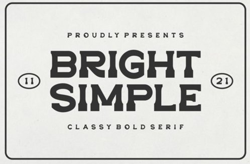 Bright Simple Font