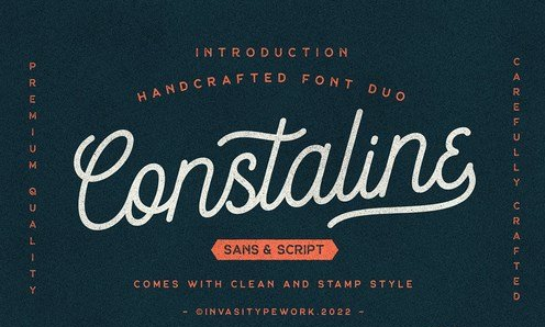 Constaline - Monoline Script & Sans