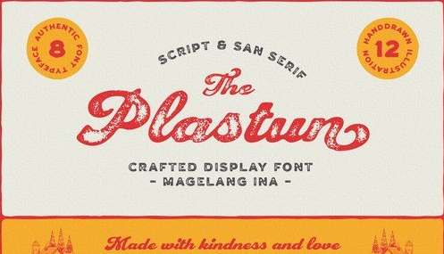 Plastun - Vintage Display Font