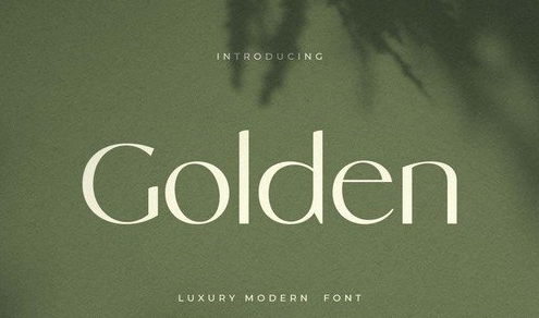 Golden - Luxury Modern Font