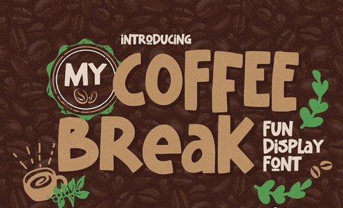 My Coffee Break - Fun Display Font