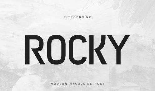 Rocky - Modern Masculine Font