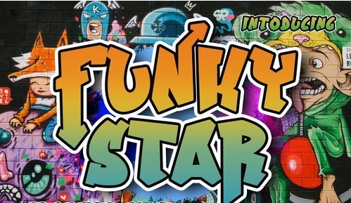 Funky Star - Graffiti Font