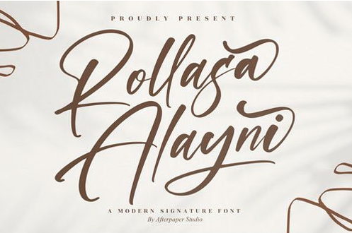 Rollasa Alayni Script Font