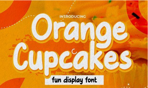 Orange Cupcakes - Fun Display Font