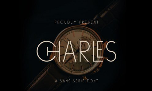 Charles - An Elegant Sans Serif Font