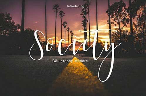 Society Calligraphy Modern