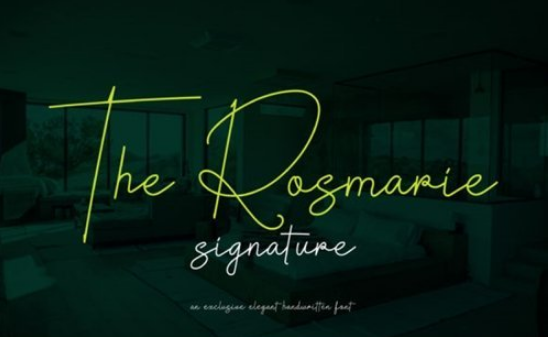 The Rosmarie Signature Font