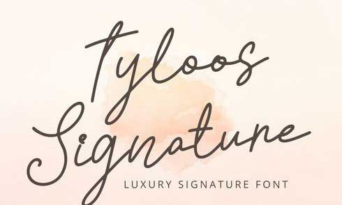 Tyloos Signature - Signature Font