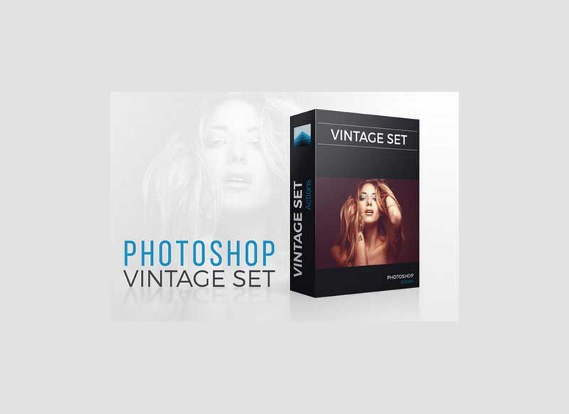 Vintage Photoshop actions set
