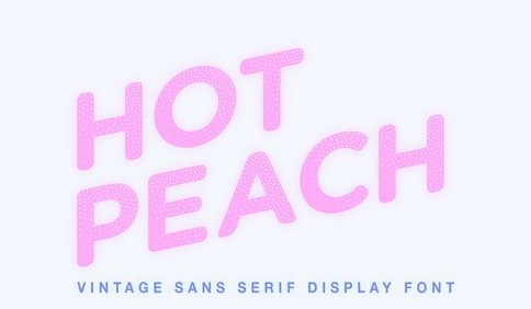 Hot Peach - Sans Serif Display Font