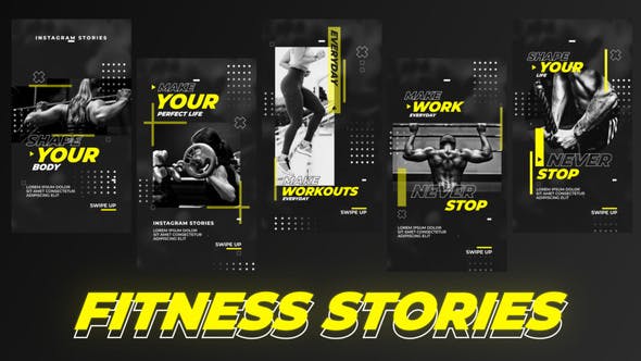 Videohive Fitness Stories 35969173