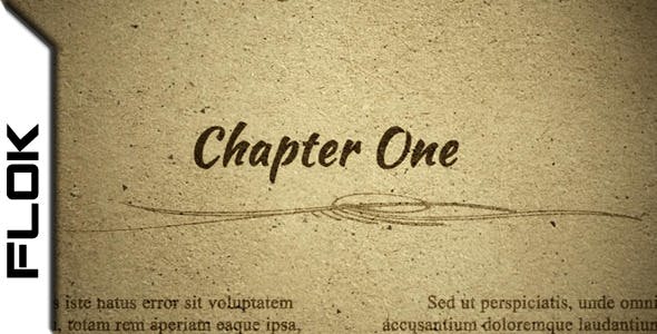 Videohive Chapter One 4407249