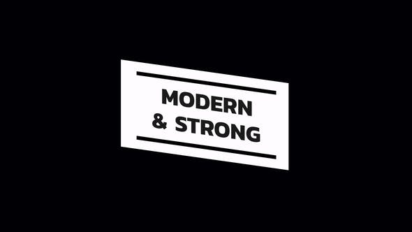 Videohive Strong Titles | AE 36583640