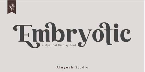 Al Embryotic Font