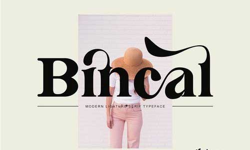 Bincal Ligature Serif Typeface