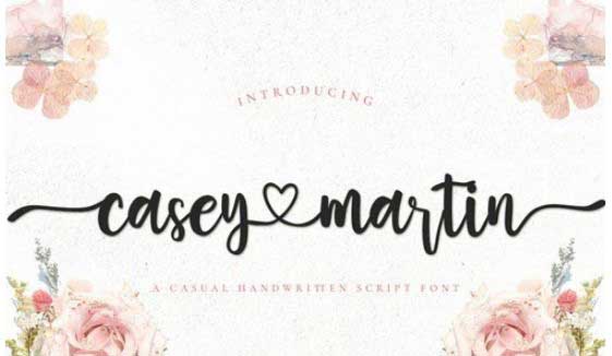 Casey Martin - Casual Handwritten Script Font