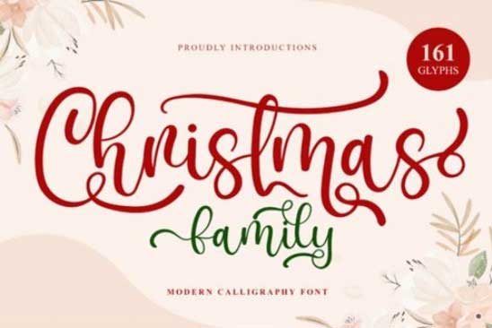 Christmas Family Font