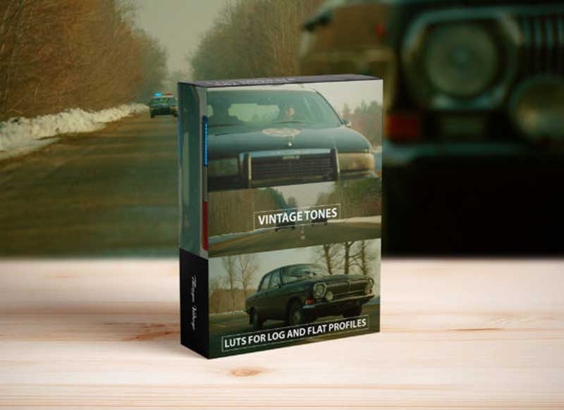 Cinematic LUTs Vintage Tones LOG & FLAT