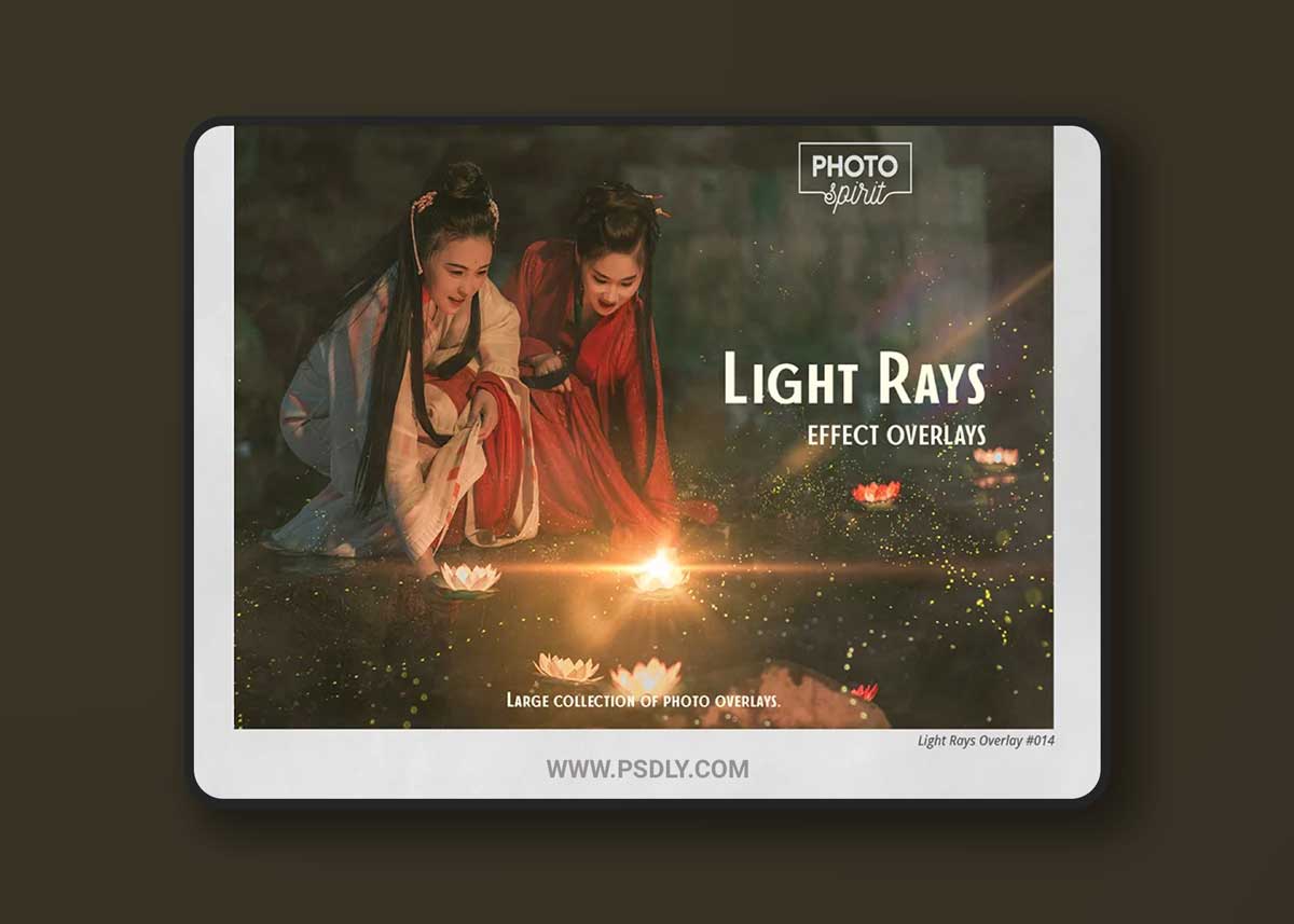 CreativeMarket - Light Rays Effect Overlays 6919527