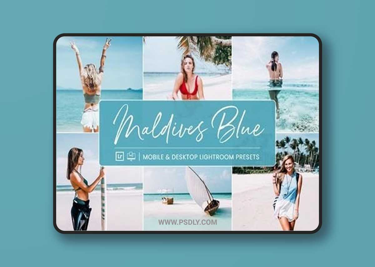 CreativeMarket - Lightroom Presets Maldives Blue 4412818