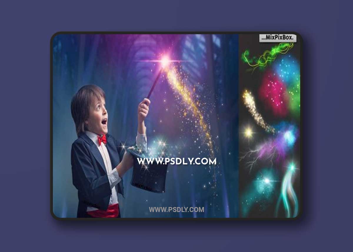CreativeMarket - Magic Sparks Overlays 5326473