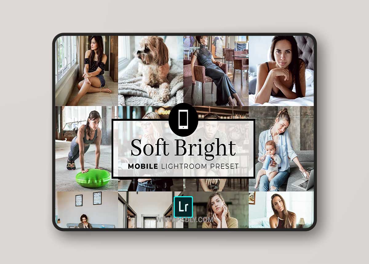 CreativeMarket - Mobile Lightroom Preset Soft Bright 3383104