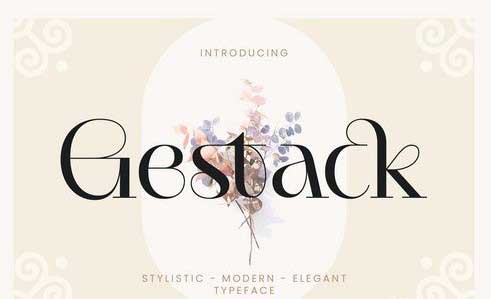 Gestack - Stylish Display Serif