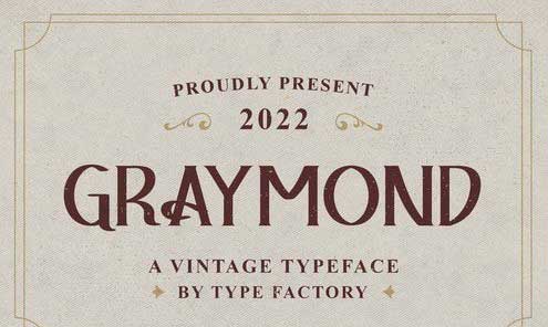 Graymond - A Vintage Typeface