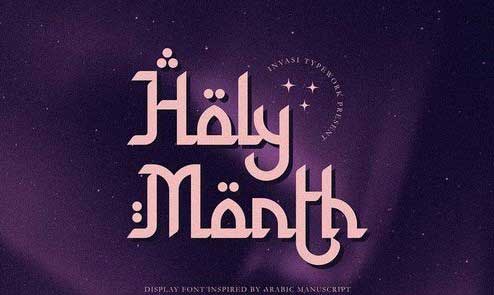 Holy Month - Arabic Display Font