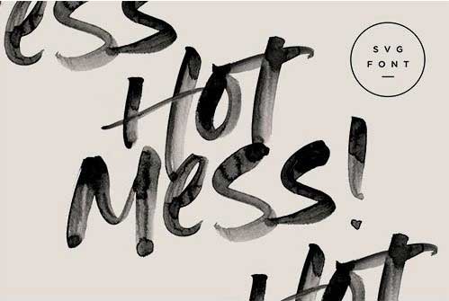 Hot Mess! SVG Font