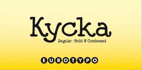 Kycka Font Family - 4 Fonts
