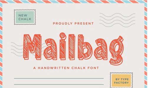 Mailbag - Playful Chalk Font