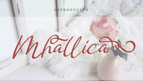 Mhallica Modern Calligraphy Font