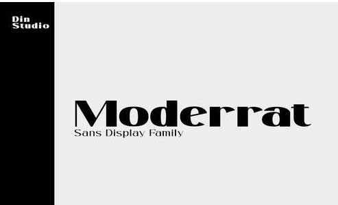 Moderrat - Modern Sans Display - 7 Fonts