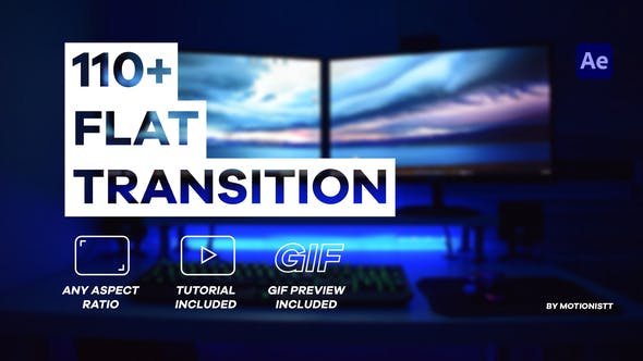 Videohive Flat Transition Pack 36599140