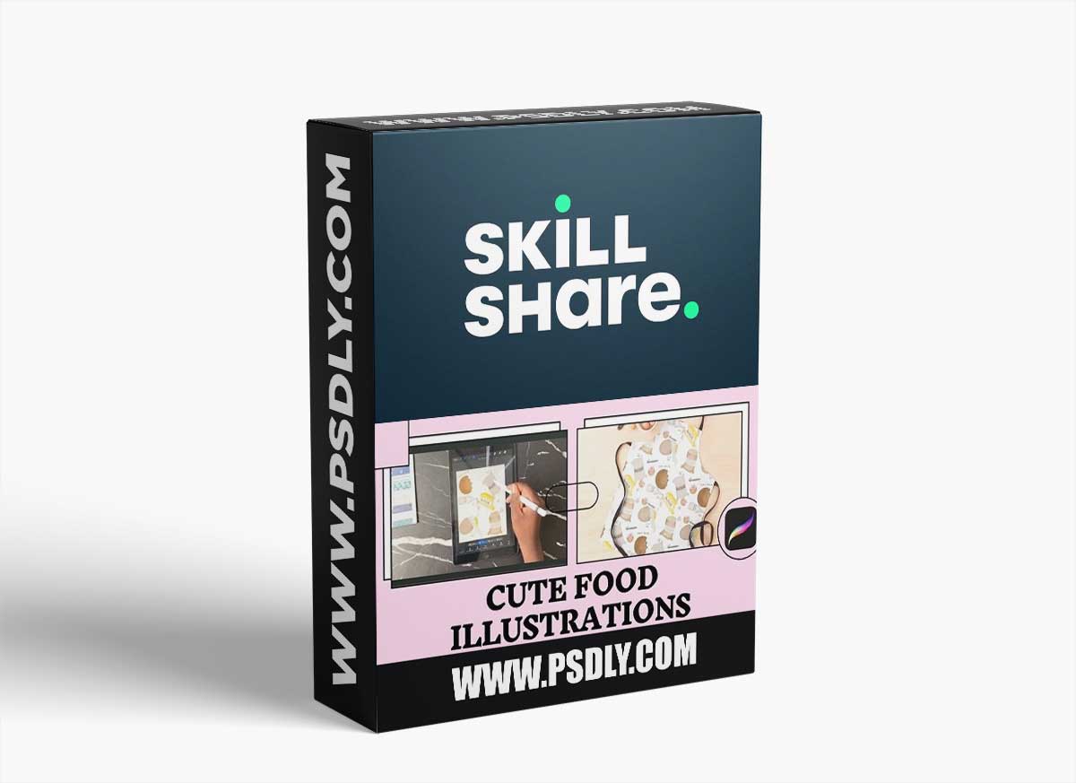 Procreate illustrating cute food recipes