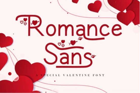 Romance Sans Font