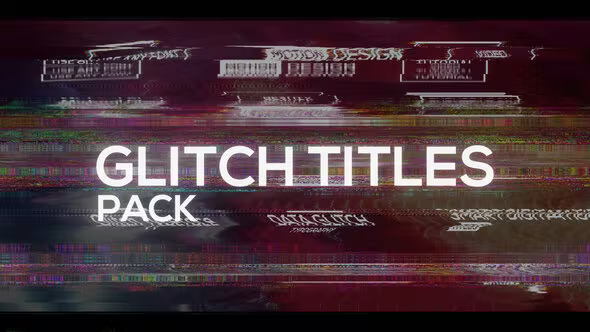 Videohive Glitch X Titles Pack 36572654